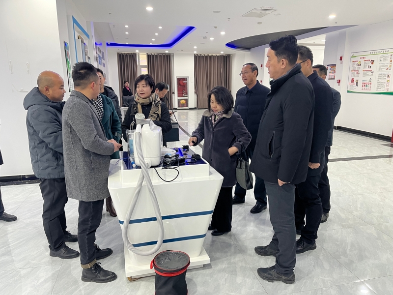 省商务厅副厅长黄霓一行来平调研督导商务工作